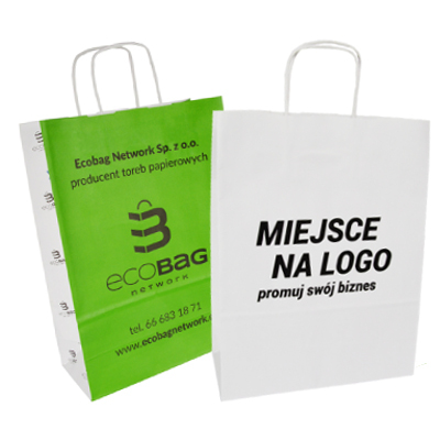 white eco paper bags – custom printing