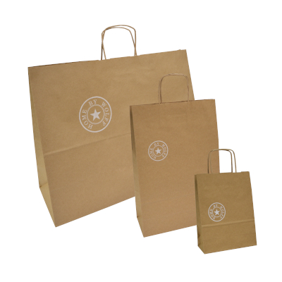 brown eco paper bags – custom printing 2